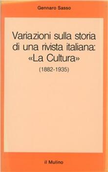 Lascalashepard.it Variazioni sulla storia di una rivista italiana : «La Cultura» (1882-1935) Image