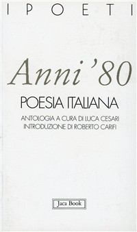 Image of Anni '80. Poesia italiana