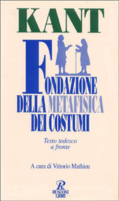 Copertina  Fondazione della metafisica dei costumi
