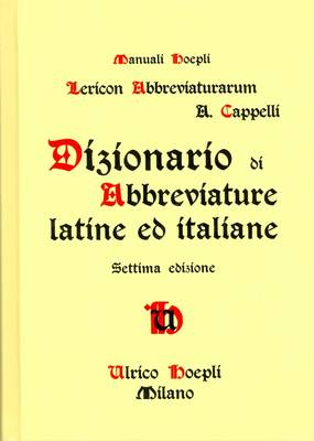 Dizionario di abbreviature latine ed italiane