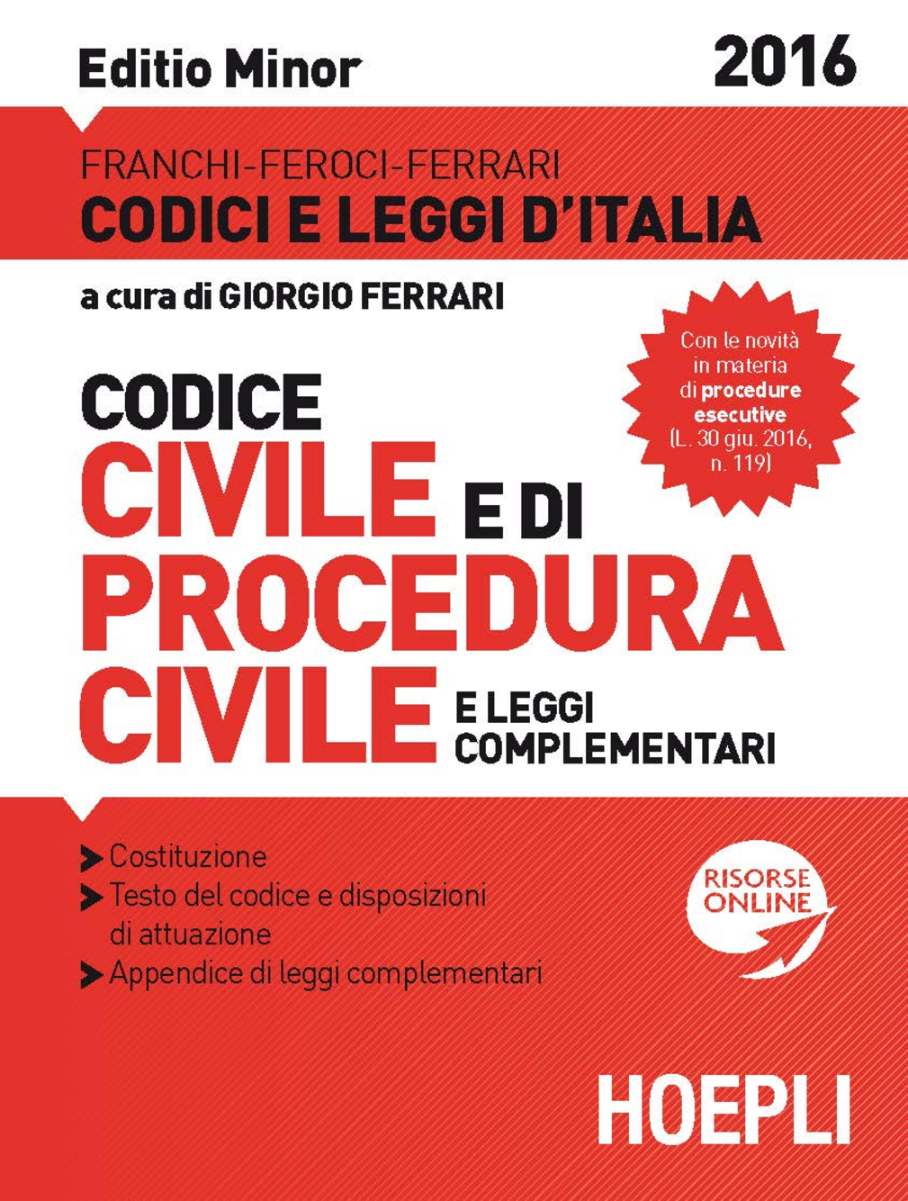 Codice civile e di procedura civile e leggi complementari. Ediz. minore Scarica PDF EPUB
