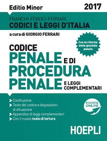 Codice penale e di procedura penale e leggi complementari. Ediz. minore.pdf