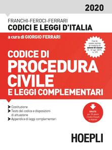 Codice procedura civile e leggi complementari 2020.pdf