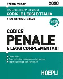 Cocktaillab.it Codice penale e leggi complementari. Ediz. minor Image