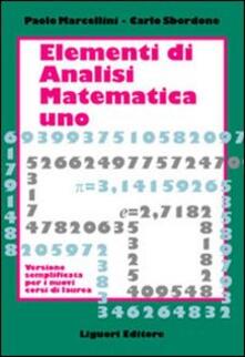 Elementi di analisi matematica 1. Versione semplificata per i nuovi corsi di laurea.pdf