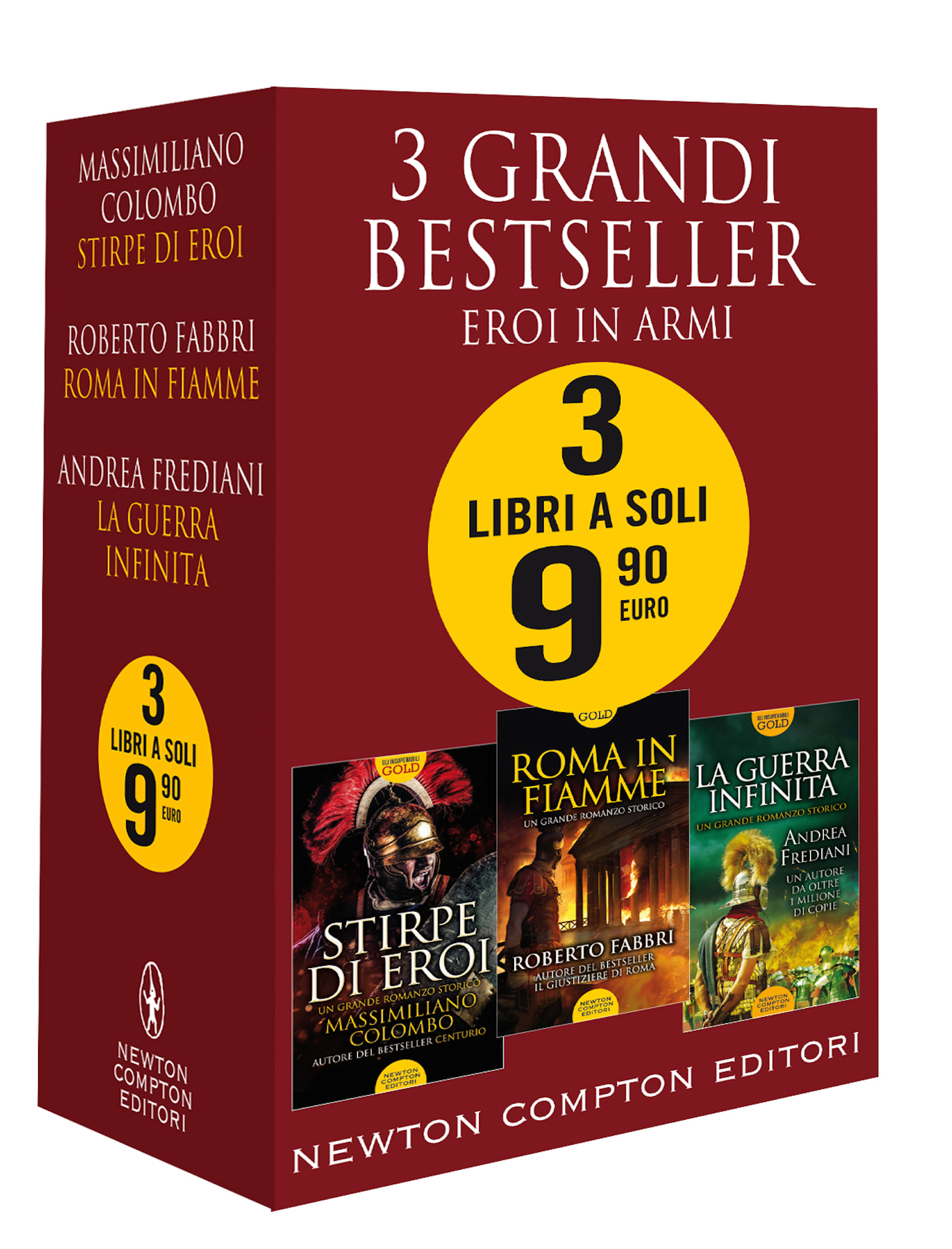 Image of 3 grandi bestseller. Eroi in armi: Stirpe di eroi-Roma in fiamme-La guerra infinita