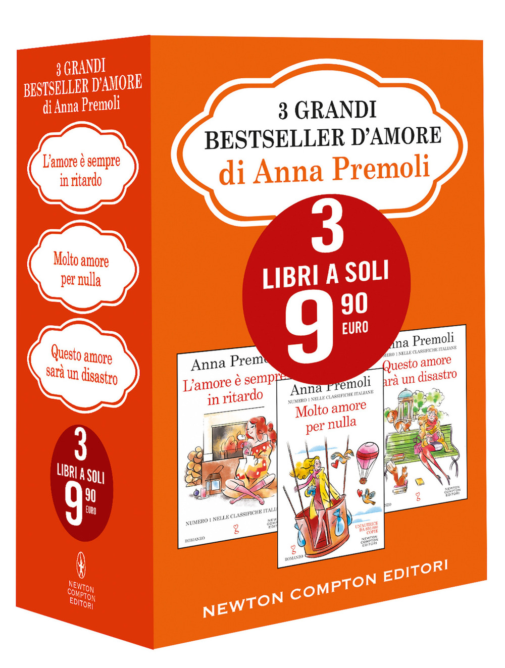 Image of 3 grandi bestseller d'amore di Anna Premoli: Non ho tempo per amarti-Un imprevisto chiamato amore-È solo una storia d'amore