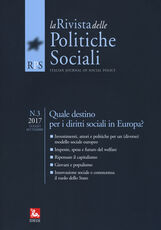 Libro La rivista delle politiche sociali (2017). Vol. 3: Quale destino per i diritti sociali in Europa? (Luglio-Settembre).