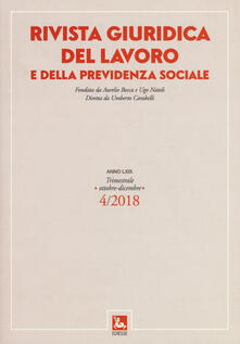 Rivista giuridica del lavoro e della previdenza sociale (2018). Vol. 4.pdf