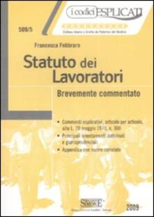 Statuto dei lavoratori. Brevemente commentato.pdf
