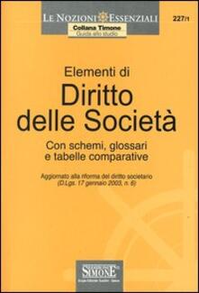 Elementi di diritto delle società. Con schemi, glossari e tabelle comparative.pdf
