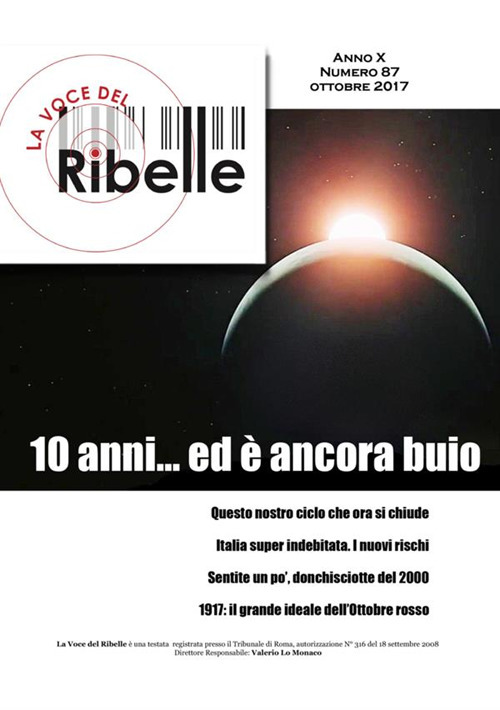 Image of La voce del ribelle. Vol. 87: Ottobre 2017.