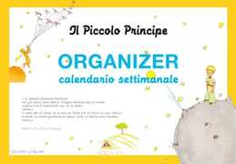 Cartoleria Organizer calendario settimanale grande Il piccolo Principe Edizioni del Baldo