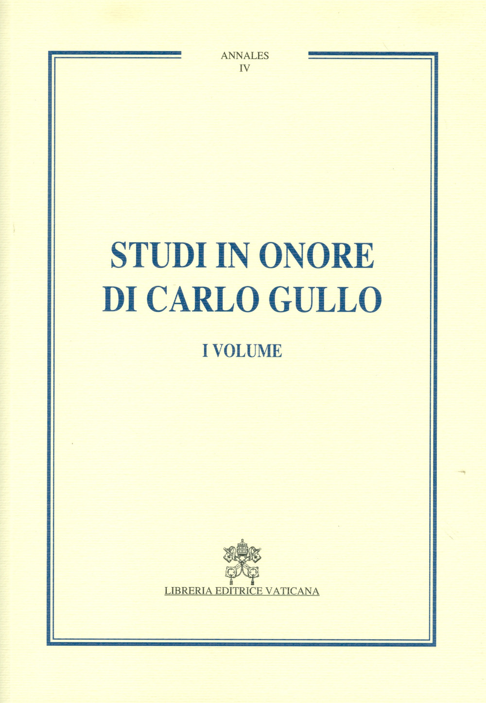 Image of Studi in onore di Carlo Gullo