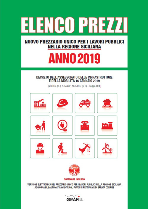 Image of Nuovo prezzario unico regionale per i lavori pubblici nella Regione siciliana 2019. Con software