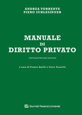 Libro Manuale di diritto privato Andrea Torrente Piero Schlesinger