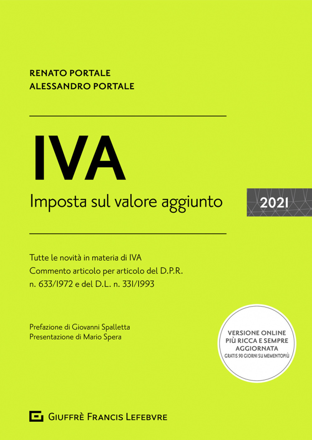 Image of IVA. Imposta sul valore aggiunto 2021. Con espansione online
