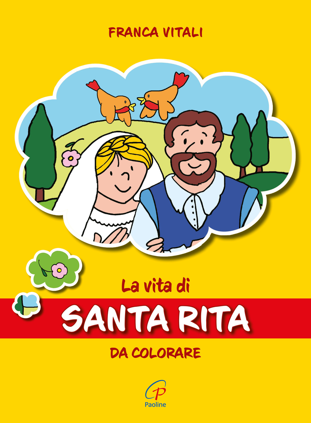 La vita di santa Rita da colorare