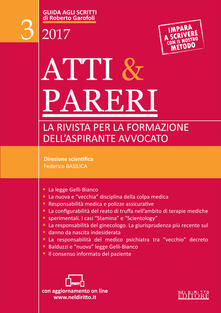 Atti & pareri. La rivista per la formazione dellaspirante avvocato (2017). Con Contenuto digitale (fornito elettronicamente). Vol. 3.pdf