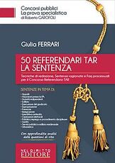 Libro 50 referendari TAR. La sentenza Giulia Ferrari