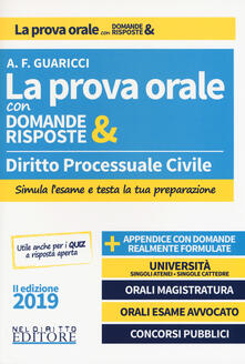 Diritto processuale civile. La prova orale con domande & risposte.pdf