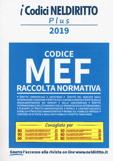 Codice MEF. Raccolta normativa 2019.pdf