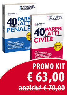 Kit: 40 pareri e atti. Civile-40 pareri e atti. Penale.pdf