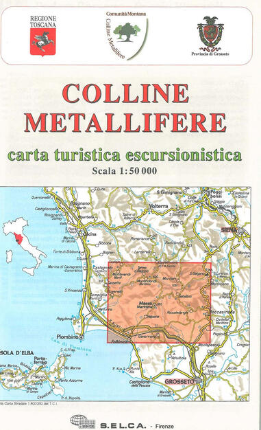 Colline Metallifere Carta Turistica Escursionistica 1 50 000 Libro Global Map Carte Escursionistiche S E L C A Ibs