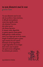 Libro Tu non dismetti mai le cose Giulia Fuso