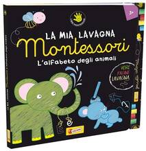 Libro L' alfabeto degli animali. La mia lavagna Montessori. Ediz. illustrata. Con gadget