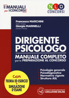 Pdf Online Dirigente Psicologo Manuale Completo Per La Preparazione Al Concorso Con Simulatore Online Pdf Time