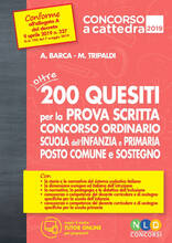Libro Concorso a cattedra 2019. Oltre 200 quesiti per la prova scritta concorso ordinario scuola dell'infanzia e primaria posto comune e sostegno. Con tutor online Alessandro Barca Mariella Tripaldi
