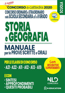Geografia nella scuola secondaria. Manuale di preparazione alle prove scritte e orali. Concorso a cattedra 2020.pdf