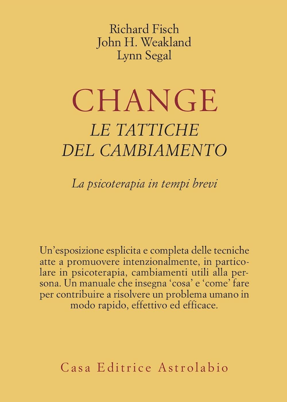 Image of Change: le tattiche del cambiamento. La psicoterapia in tempi brevi
