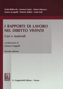 I rapporti di lavoro nel diritto vivente. Casi e materiali.pdf