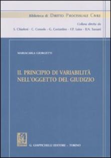 Il principio di variabilità nelloggetto del giudizio.pdf