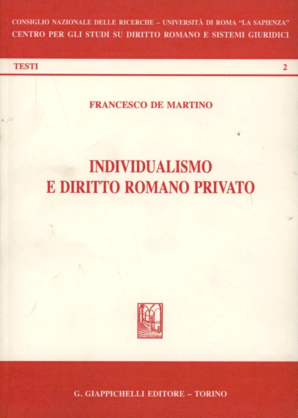 Individualismo e diritto romano privato