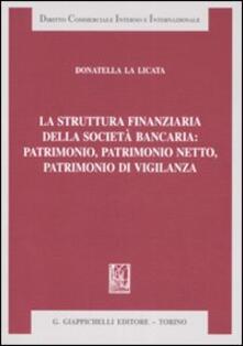 La struttura finanziaria della società bancaria: patrimonio, patrimonio netto, patrimonio di vigilanza.pdf