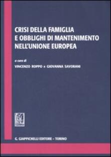 Crisi della famiglia e obblighi di mantenimento nellUnione Europa.pdf