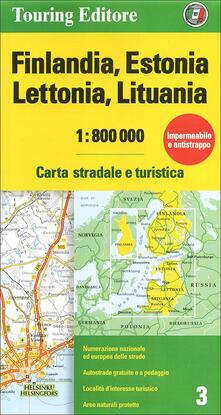 Grandtoureventi.it Finlandia, Estonia, Lettonia, Lituania 1:800.000. Carta stradale e turistica. Ediz. multilingue Image