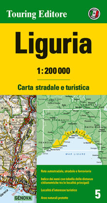 Liguria 1:200.000. Carta stradale e turistica. Ediz. multilingue.pdf
