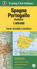 Libro Spagna, Portogallo, Andorra 1:800.000. Carta stradale e turistica. Ediz. multilingue
