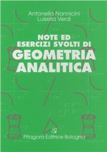 Note ed esercizi svolti di geometria analitica.pdf