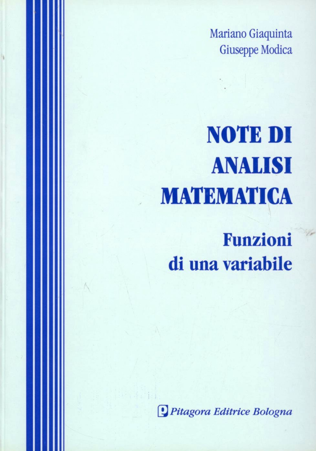 Note di analisi matematica. Funzioni di una variabile Scarica PDF EPUB
