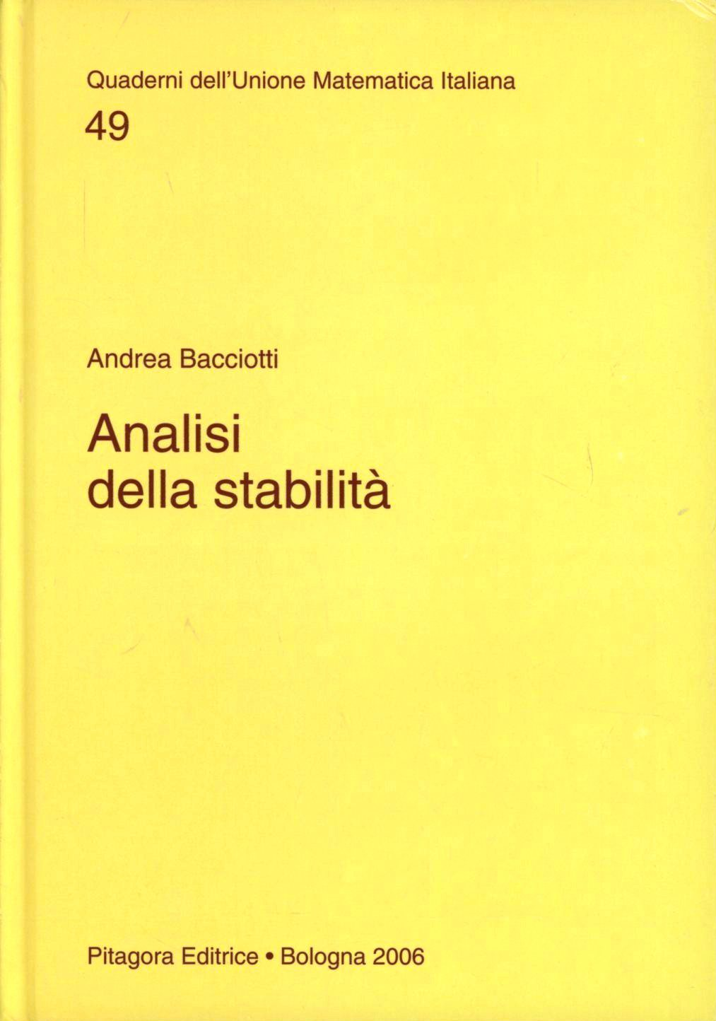 Analisi della stabilità Scarica PDF EPUB
