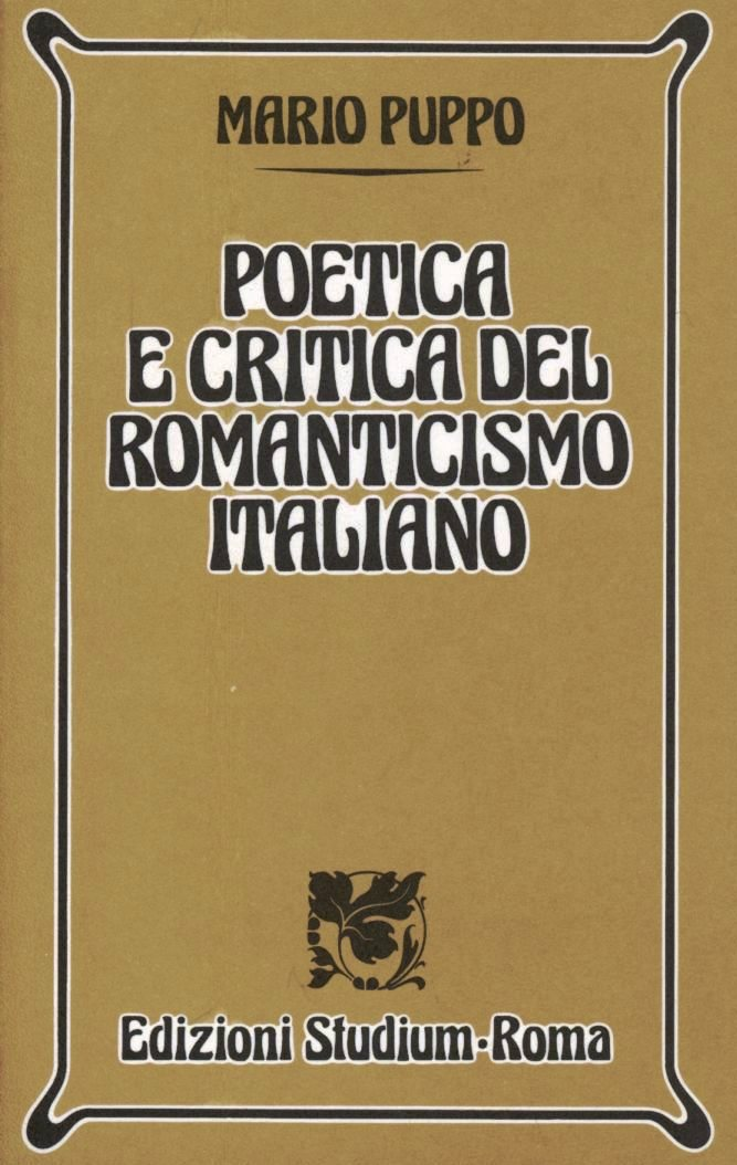 Poetica e critica del Romanticismo italiano Scarica PDF EPUB
