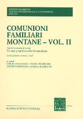 Copertina  Comunioni familiari montane