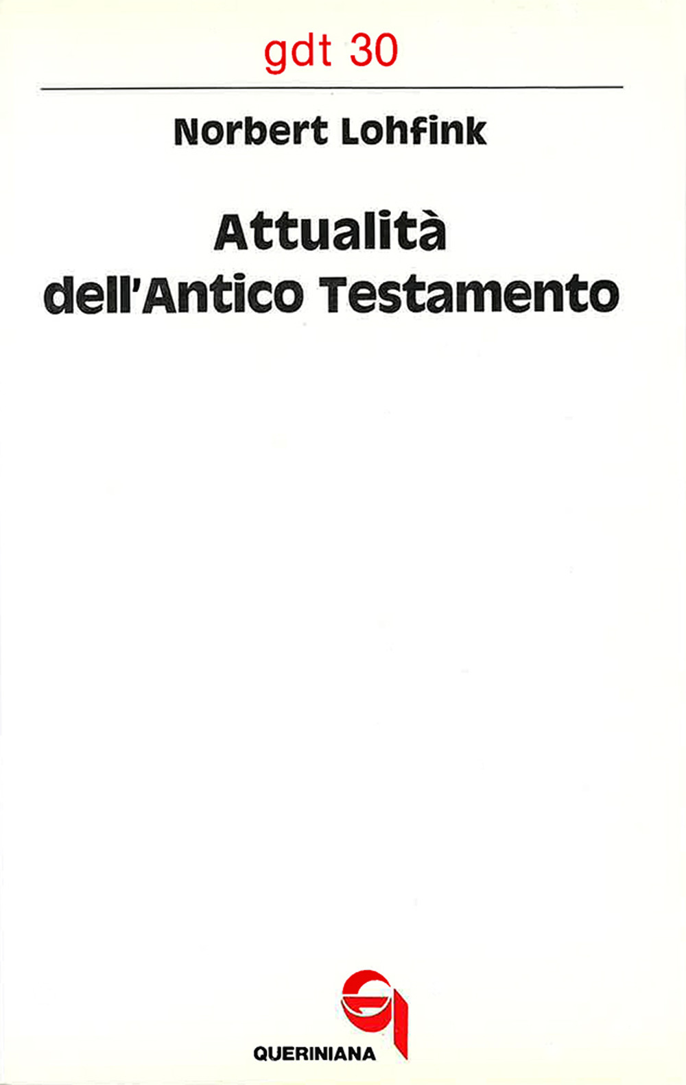 Attualità dell'Antico Testamento