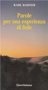 Copertina  Parole per una esperienza di fede