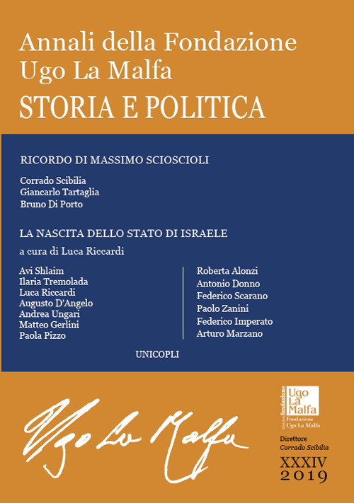 Image of Annali della Fondazione Ugo La Malfa. Storia e politica (2019). Vol. 34